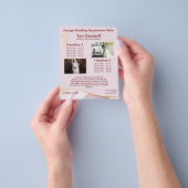 Elegantes Design Weichfarben Rosa Gold Flyer (Gruppe)