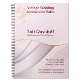 Elegantes Design Weichfarben Rosa Gold Notizblock (Vorderseite)