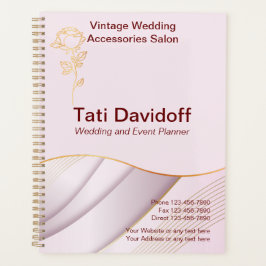 Elegantes Design Weichfarben Rosa Gold Planer