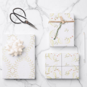 Elegantes Designmuster Geschenkpapier Set