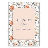 Elegantes Dessertbar-Schild Tischnummer (Rückseite)