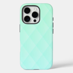Elegantes Diamantmuster im Mint Green Ombre iPhone 16 Pro Hülle