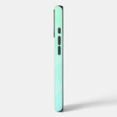 Elegantes Diamantmuster im Mint Green Ombre Case-Mate iPhone Hülle (Rückseite / Links)
