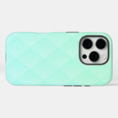 Elegantes Diamantmuster im Mint Green Ombre Case-Mate iPhone Hülle (Rückseite (Horizontal))