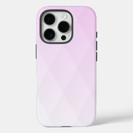 Elegantes Diamantmuster in rosa Ombre Case-Mate iPhone Hülle (Rückseite)