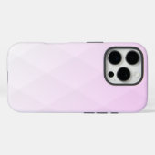 Elegantes Diamantmuster in rosa Ombre Case-Mate iPhone Hülle (Rückseite (Horizontal))