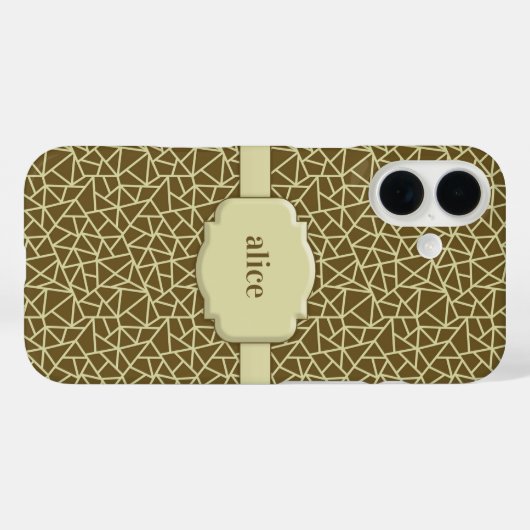 Elegantes Diamantschnitt Case-Mate iPhone Hülle (Rückseite (Horizontal))