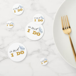 Elegantes Diamond Gold Design Konfetti