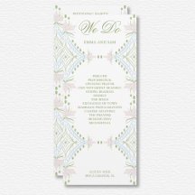 Elegantes Diamond-Hochzeitsprogramm