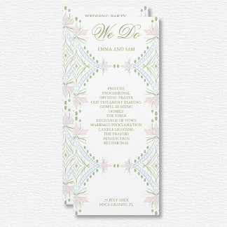 Elegantes Diamond-Hochzeitsprogramm