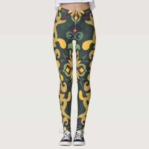 Elegantes Digitaldruckmuster - Leggings farbenfroh