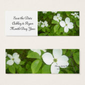 Elegantes Dogwood Save the Date (Vorne & Hinten)