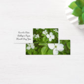 Elegantes Dogwood Save the Date (Schreibtisch)