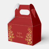 Elegantes doppeltes Glück Chinesische Hochzeit mit Geschenkschachtel (Rückseite)