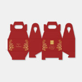 Elegantes doppeltes Glück Chinesische Hochzeit mit Geschenkschachtel (Ungefaltet)