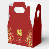Elegantes doppeltes Glück Chinesische Hochzeit mit Geschenkschachtel (Geöffnet)