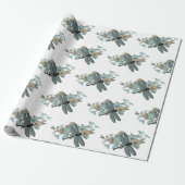 Elegantes Dragonflies-Muster Geschenkpapier (Ungerollt)