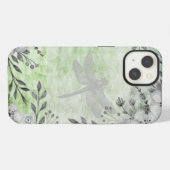 Elegantes Dragonfly-Muster iPhone Hülle (Rückseite (Horizontal))