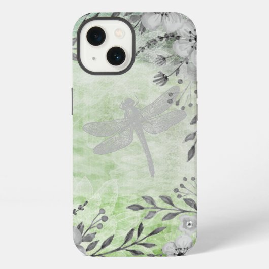 Elegantes Dragonfly-Muster iPhone Hülle (Rückseite)