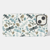 Elegantes Dragonfly-Muster iPhone Hülle (Rückseite (Horizontal))