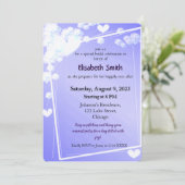 Elegantes Dreamy Brautparty Einladung (Stehend Vorderseite)