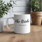 Elegantes Drehbuch Der Personalisierte Brautwein Kaffeetasse