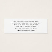 Elegantes Drehbuch Geschäft danke einfügen Karte (Rückseite)