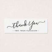 Elegantes Drehbuch Geschäft danke einfügen Karte (Vorderseite)