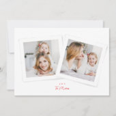 Elegantes Drehbuch Rot & Weiß JOY Weihnachten 3 Fo (Vorderseite)