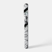 Elegantes Drehbuch Seine Brautgroom-Hochzeitsfeier iPhone 15 Hülle (Linke Seite)