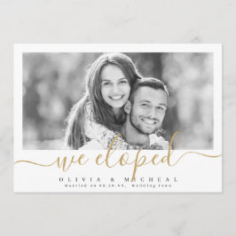 Elegantes Drehbuch "Wir haben" moderne Hochzeit vo Einladung