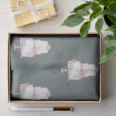 elegantes dreistufiges Kuchengebäck Seidenpapier (Geschenk)