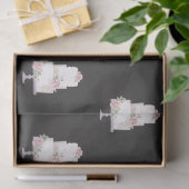 elegantes dreistufiges Kuchengebäck Seidenpapier (Geschenk)