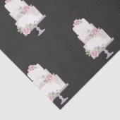 elegantes dreistufiges Kuchengebäck Seidenpapier (Detail)