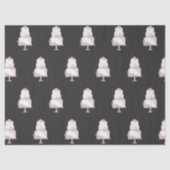 elegantes dreistufiges Kuchengebäck Seidenpapier (Vorderseite)