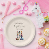 Elegantes Dressing Girls Brautparty Pappteller (Party)