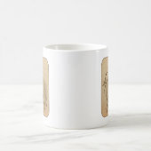 Elegantes Dressur Pferdedesign in Braun/Tan Kaffeetasse (Mittel)