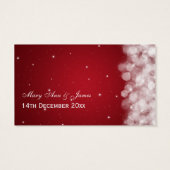 Elegantes Drink Voucher Party Sparkle Rot (Rückseite)