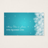 Elegantes Drink Voucher Party Sparkle Türkis (Rückseite)