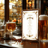 Elegantes Druid Hills Herbstmenü Bar Poster