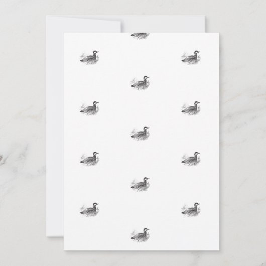 Elegantes Duck Baby Shower Bundle Einladung (Rückseite)