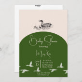 Elegantes Duck Baby Shower Bundle Einladung (Vorne/Hinten)
