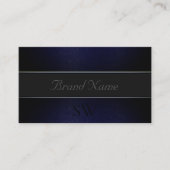 Elegantes Dunkelblau-graues Schlangenmuster mit Mo Visitenkarte (Vorderseite)