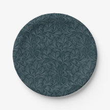 Elegantes, dunkelblau Vintages Blumendesign