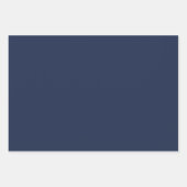 Elegantes dunkelblaues Lapis lazuli schlichtes sol Geschenkpapier Set (Vorderseite 2)