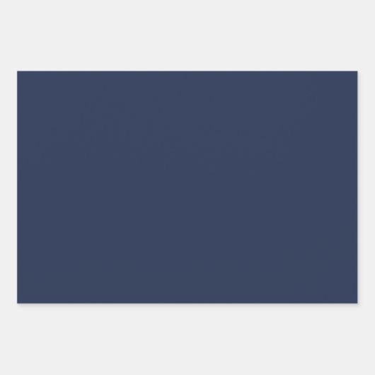 Elegantes dunkelblaues Lapis lazuli schlichtes sol Geschenkpapier Set (Vorderseite)