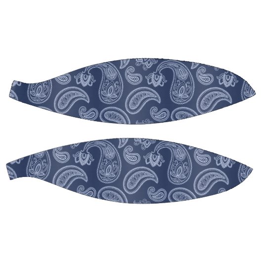 Elegantes, dunkelblaues Paisley-Muster Basketball (Panele)