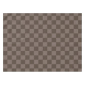 Elegantes Dunkelbraun Karomuster Tischdecke (Vorderseite (Horizontal))