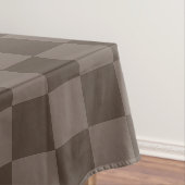 Elegantes Dunkelbraun Karomuster Tischdecke (Beispiel)