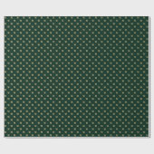 Elegantes dunkelgrünes Gold, kundenspezifische Mon Geschenkpapier (Flach)